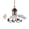 thumbnail image 3 of Meyda Lighting 24" Wide Gray Tiffany Pond Lily 7 Light Chandelier - N/A, 3 of 6