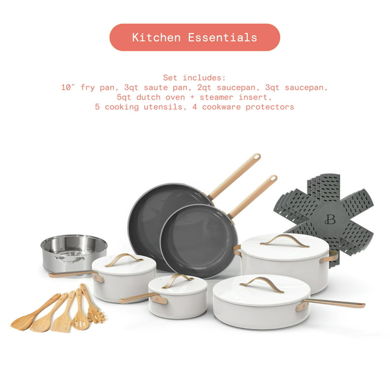 Beautiful by Drew Barrymore 20-Piece Ceramic Cookware Set Just $99