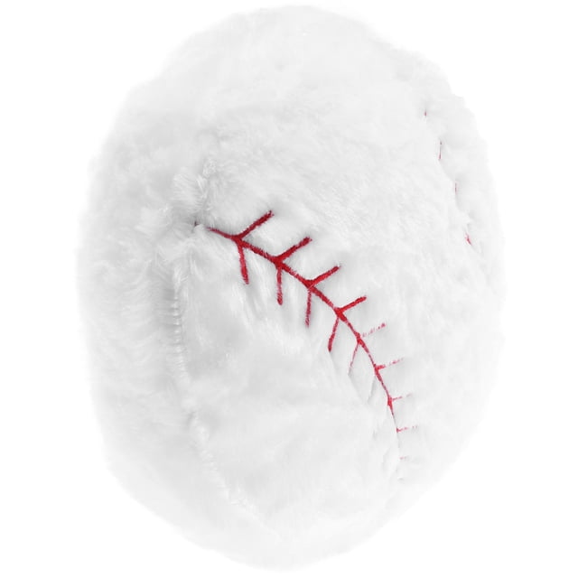UPOUART Throw Pillows Plush Baseball Pillow White 1Pcs Comfort for Baseball Fans