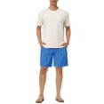 thumbnail image 2 of INSPIRE CHIC Men's Shorts Solid Beach Shorts Drawstring Surfing Mesh Lining Board Shorts 34 Blue, 2 of 7