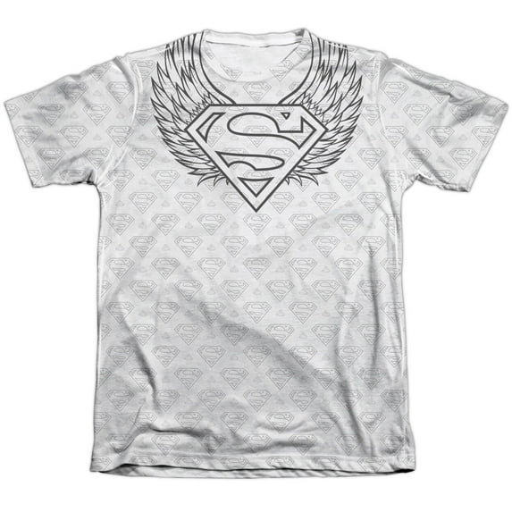 Superman - Winged Shield Repeat - Short Sleeve Shirt - Small
