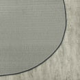thumbnail image 4 of Home Floor Decorative Premium Polyester Endurance 6' X 9' Oval Area Rug - Glacier Blue, 4 of 5