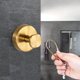 thumbnail image 4 of Gancho de ventosa de acero inoxidable | Montaje moderno de pared con punta cuadrada | Capacidad de peso de 11 libras | Instalación sin herramientas | Tamaño de 2,36 pulgadas | Accesorio impermeable, 4 of 5
