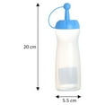 thumbnail image 5 of 2pcs Reusable Plastic Squeeze Bottle Portable Condiment Dispenser Salad Sauce Ketchup Honey Containers for Luncheon Kitchen Picnics (Assorted Color), 5 of 8