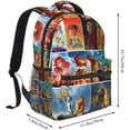 thumbnail image 2 of The Lion Anime King Backpack Laptop Daypack Leisure Travel Backpack 15.7 inch Adjustable Shoulder Strap Hiking Knapsack, 2 of 7