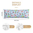 thumbnail image 2 of Naloa Cartoon Animals Super Soft 20x60 Body Pillow Case,Long Side Hidden Zipper（PILLOWS ARE NOT INCLUDED）, 2 of 6