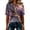 Purple, variant on JULMCOMO Polo Shirts for Women Marble Print Button Collared Loose Fit Trendy Golf Shirts Short Sleeve Office Graphic Tees Sky Blue 3XL