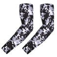 thumbnail image 2 of HDE Arm Compression Sleeves for Kids Youth Sports Basketball Shooting Black Digital 2 Count - S, 2 of 5