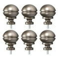 thumbnail image 6 of Uxcell 54x36mm Curtain Rod Finials Plastic Brown 6Pack, 6 of 7
