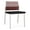 Mahogany, variant on Avon Reception Armless Chair UPH Seat HPL Back / Silver Steel / Mahogany / Black