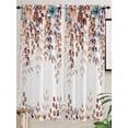 thumbnail image 2 of Living Room Curtains 72 Inches length, Brown Eucalyptus Fall Window Treatment Curtain Drapes, Botanical Weeping Leaves Pastoral Light Filtering Drapes for Bedroom Laundry Room, 52"x72", 2 Panels, 2 of 7