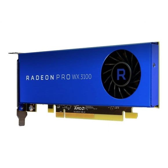 AMD Radeon Pro WX 3100 - Carte Graphique - Radeon Pro WX 3100 - 4 GB Gdddr5 - PCIe 3.0 x16 - 2 x Mini DisplayPort, DisplayPort