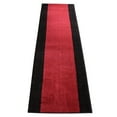thumbnail image 1 of Machine Washable Custom Size Solid Bordered Black Red Runner Rug Cut to Size Indoor Hallway Rug Runners Customize by Feet and 25.5 inches Width Pick Your Own Lenght By Feet Runner Rugs, 1 of 3
