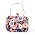 thumbnail image 4 of Bolso de hombro JAMW Con flores 3D correa de cadena desmontable Sencillez, 4 of 5