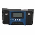 thumbnail image 4 of Regulador de carga solar de 12 V y 24 V, 4 puertos USB, 5 V, 2,5 A, pantalla LCD ajustable para casa, RV, barco, 60 A., 4 of 14