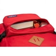 thumbnail image 4 of K-Cliffs Multi-Compartment School Backpack  w/Laptop Sleeve, Bottle Holder, and Padded Straps, Unisex, Teen-Adults, Color Red, 4 of 8