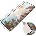thumbnail image 2 of Dreamtimes Tropical Palm Tree Hallway Runner Rug 2'x6' Kitchen Rug with Rubber Backing Sunset Sky Cloud Non Slip Entryway Rug Runner Washable Soft Area Rug for Hallway Bedroom Kitchen Decor, 2 of 6
