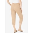 thumbnail image 2 of Woman Within Plus Size The Hassle-Free Soft Knit Capri, 2 of 3
