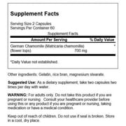 Swanson Chamomile Stress Support - Made with German Chamomile Flower - Herbal Supplement to Promote Stress, Relaxation and Sleep Support - Helps Easy Body and Mind - (120 Capsules)