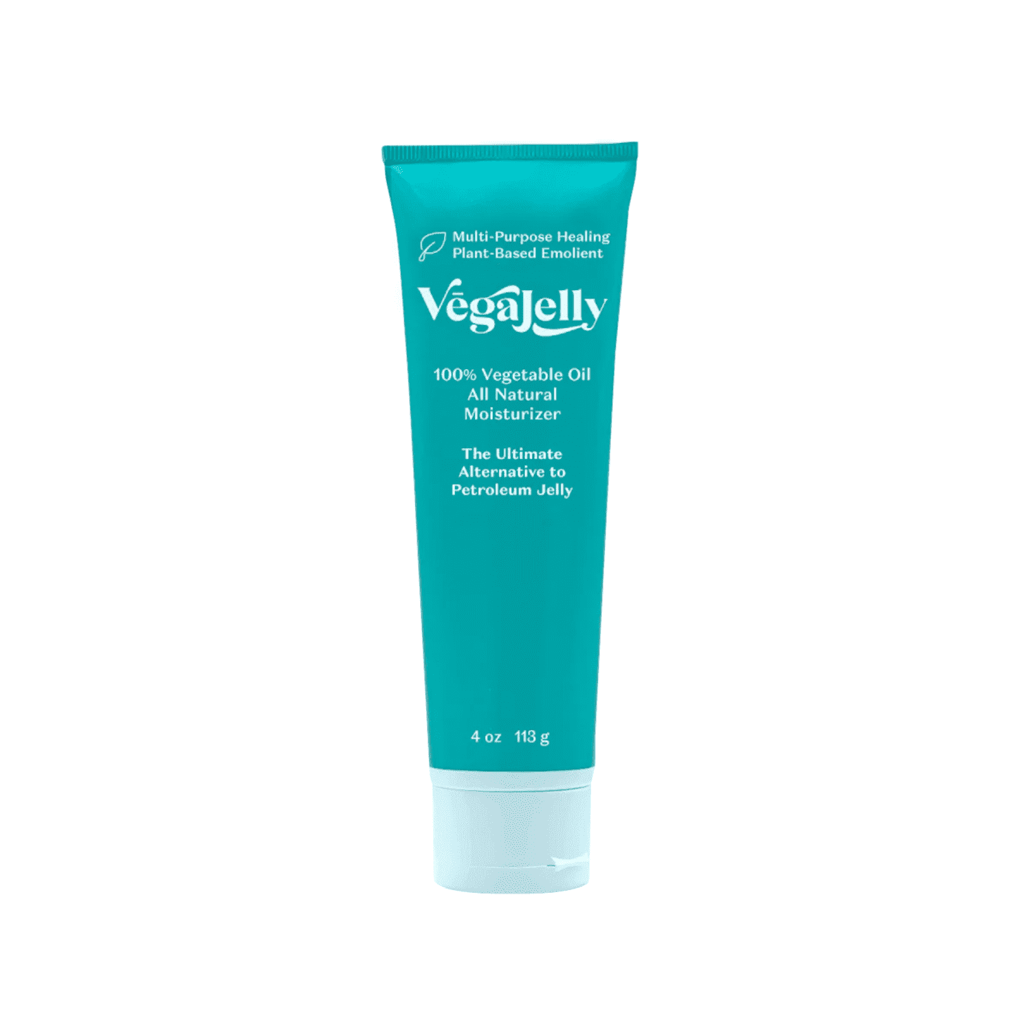 VegaJelly All Natural Moisturizer | Gentle Plant Based Alternative to Petroleum Jelly | Unscented Gluten-Free Vegan Certified Skincare and More &ndash; 4oz