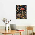 thumbnail image 5 of FCXZI Mushroom Flowers Maximalism Canvas Wall Art Home Decor 16x20in, 5 of 5