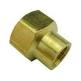 thumbnail image 4 of SENRISE Brass Connector Adapter Female to Female for Air Pipe Fuel Pipe Water Pipe Gold 1/8" to 1/4”, 4 of 5