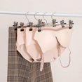 thumbnail image 5 of Perchero de hierro para pantalones, multifuncional, antideslizante, retráctil, con clip para guardar pantalones, de plástico para el hogar, con clip para falda, 5 of 5
