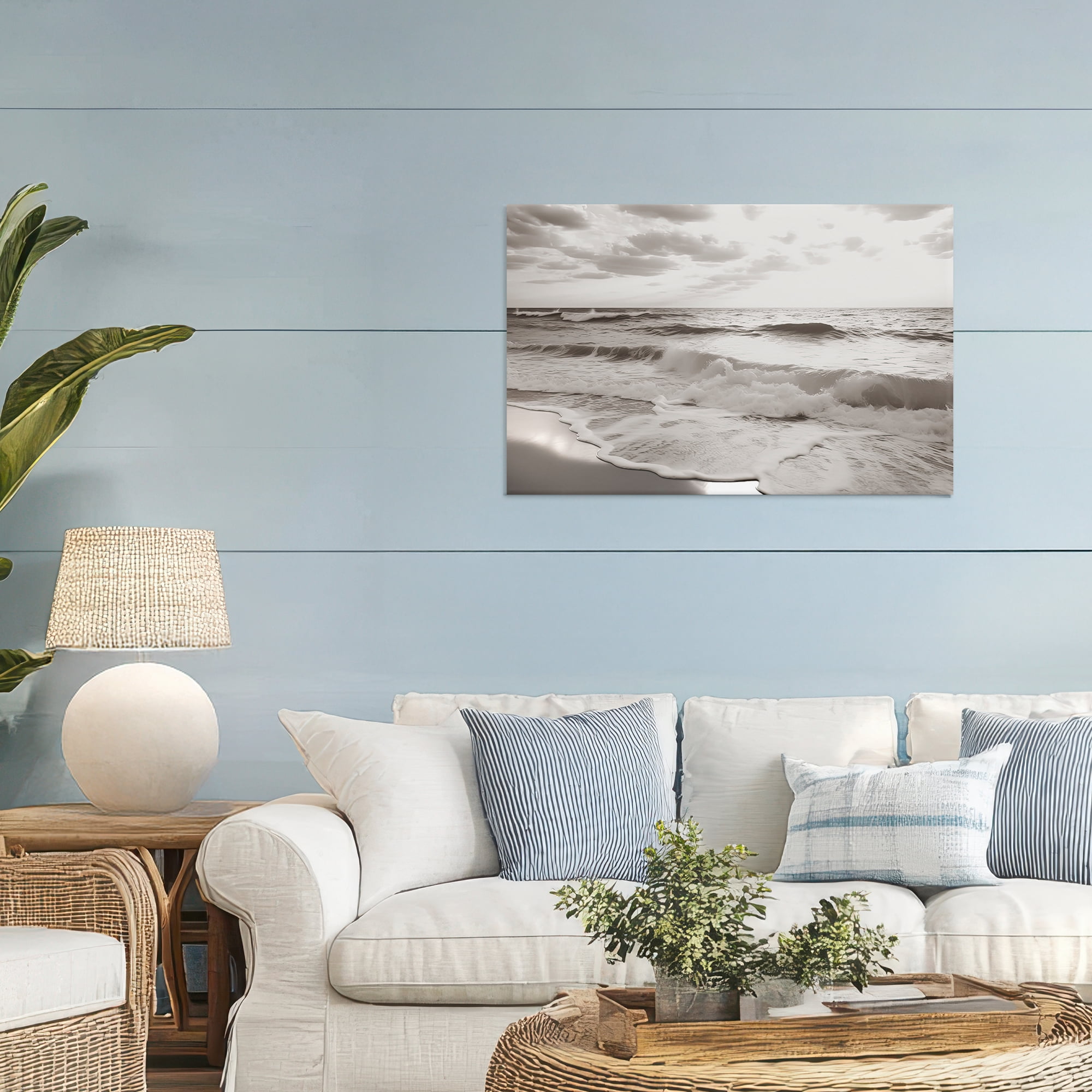 Beach View Reverie Canvas Wall Art, design by Decent Exposures