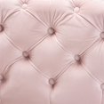 thumbnail image 3 of Baxton Studio Avara Pouf Moderne en Velours Touffeté Rose et Or, 3 of 8