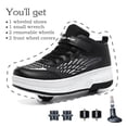 thumbnail image 3 of Yunkctuk Children's Roller Skates with Wheels, Stylish Sports Shoes with Extendable and Detachable Wheels, and Casual Walking Shoes for Boys and Girls., 3 of 7