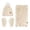 Beige, variant on HNMKIU Women Winter Plus Wool Warm Fashion Knitted Hat Ear Scarf Set Khaki - One Size