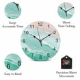 thumbnail image 5 of Wall Clock Aqua Ocean Waves Clocks PVC Silent Non-Ticking Battery Operated Decorative Ombre Beach Spray Round Clock for Home Living Room Kitchen Bedroom Office School Wall Decor 14 Inch, 5 of 9