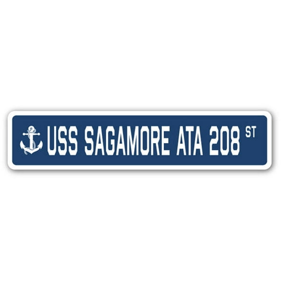 USS SAGAMORE ATA 208 Street Sign us navy ship veteran sailor gift