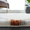 thumbnail image 4 of SAFAVIEH Berber Phyliss Abstract Polyester Shag Area Rug, Ivory/Multi, 7' x 7' Round, 4 of 8