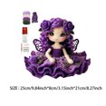 thumbnail image 2 of DIY Rose Fairy Crochet Doll Kit Complete Knitting Craft Pack For Handmade Doll Ornament Making(Purple-25x21x8cm), 2 of 3