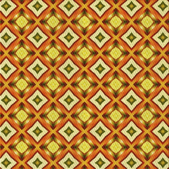 Ahgly Company Indoor Square Patterned Mahogany Brown Area Rugs, 5' Square