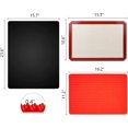 thumbnail image 2 of Silicone Baking Mat,Oven Air Fryer Reusable Mats,16 x 11 inches Large Red Pyramid Baking Mat, Cooking Pan Oven Tray Baking Sheet Pastry Cooking Mat 3 Pack(Mix), 2 of 5