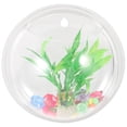 thumbnail image 1 of Transparent Hydroponic Vase Wall-mounted Fish Tank Decorative Wall Planter Home Supply, 1 of 9