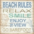 thumbnail image 2 of Williams, Todd 20x20 Gold Ornate Wood Framed with Double Matting Museum Art Print Titled - Beach Rules Sq, 2 of 4