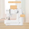 thumbnail image 3 of New Mini Sewing Machine With 12 Stitches, Reverse Stitch, Buttonhole, Multifunctional Household Electric Desktop Sewing Equipment With LED Light, 3 of 9