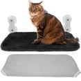 thumbnail image 1 of Cat Window Perch Foldable Space Saving Cat Hammock Hanging Cat Window Hammock Seat with Suction Cups Strong Bearing Capacity Cat Hammock Replaceable Window Mounted Cat Bed for Cat Kitten, 1 of 11