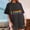 Tops-A01Dark Gray, variant on Pride Shirts for Women Oversized Short Sleeve Rainbow Graphic Tees Trendy Crewneck Drop Shouder Going out Tops Summer Casual Blouse