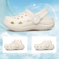 thumbnail image 5 of AMANSSE Unisex Kids Garden Clogs Slides Sandals Boys Girls Shower Slippers Beach House Shoes Outddor Beige Little Kid Size 13, 5 of 6