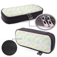 thumbnail image 4 of Lsque Color Rabbit Printed Big Capacity PU Leather Pencil Case Large Pencil Pouch Stationery Pen Bag Pencil Holder for Teen, 4 of 6
