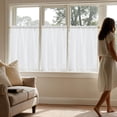 thumbnail image 4 of Cortinas Jinchan de Lino para Cocina 66x114 cm Blanco 2 Paneles, 4 of 9