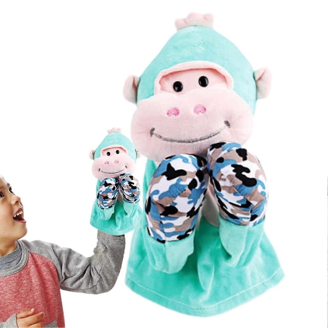 Boxing Animal Hand Puppet with Sounds and Action – Plush toy