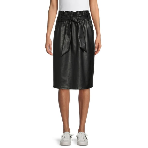 Time and Tru Women's Paperbag Skirt - Walmart.com
