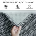 thumbnail image 5 of iOhouze 4x6 ft Area Rug for Bedroom Livinging Room Washable Rugs with Rubber Backing Cotton Braided Boho Floor Carpet Entry Rug Charcoal Grey/Dark Grey, 5 of 8