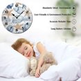 thumbnail image 3 of ZXCXRQFa Desk Clocks Beach Themed Sea Shell Kitchen Home 10 Inch Silent Vintage Design Round Wall Clock Numerals Design Non Ticking Retro Clocks Home Decor Desk Clock, 3 of 7