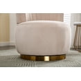 thumbnail image 4 of CoSoTower 360 Degree Swivel Cuddle Barrel Accent Sofa Chairs, Round Armchairs with Wide Upholstered, Fluffy Velvet Fabric Chair for Living Room, Bedroom, Office, Waiting Rooms, 4 of 9